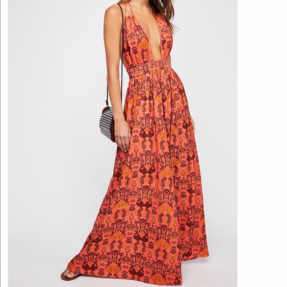 Free people Look Into the Sun Printed Maxi Dress